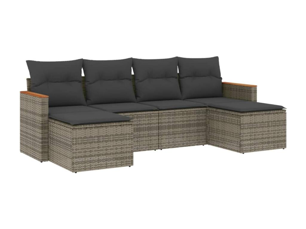 Gray Woven Resin Wicker Outdoor Furniture Set - dlz1766456633166