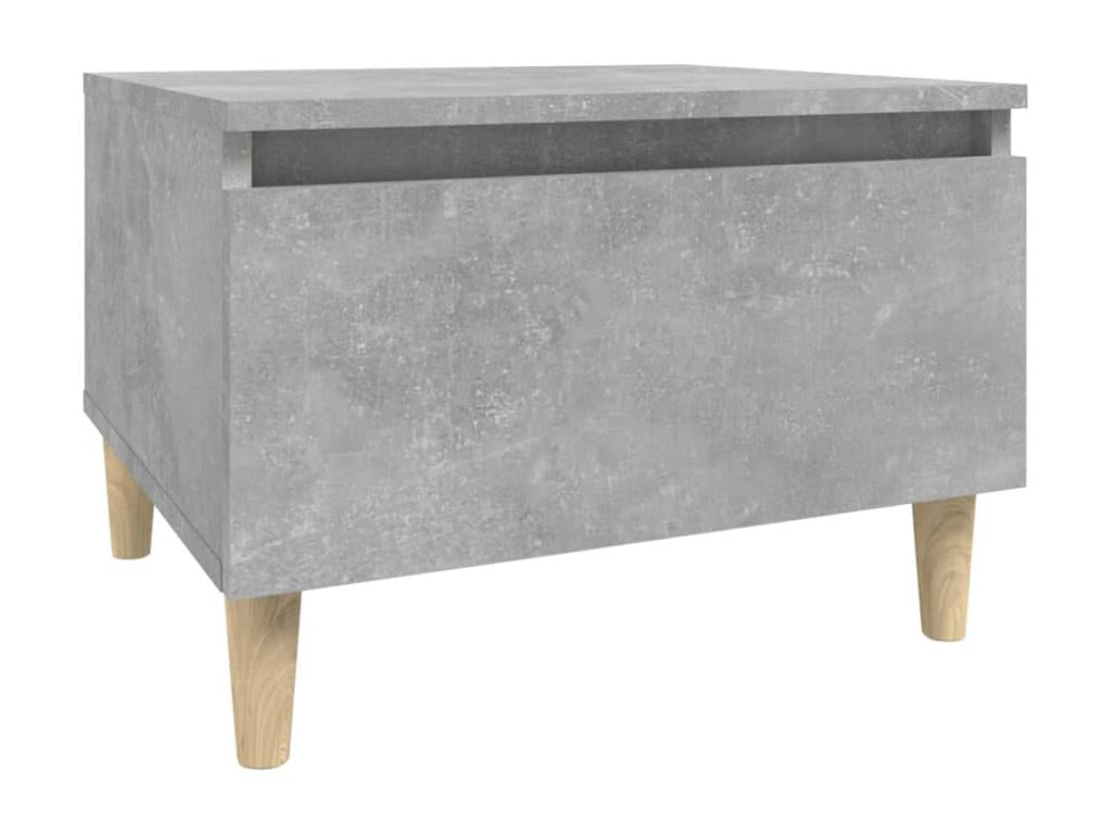 Gray Engineered Wood Side Table, 50 x 46 x 35 cm