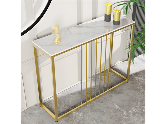 Black Marble Table, 120 x 30 x 78.5 cm