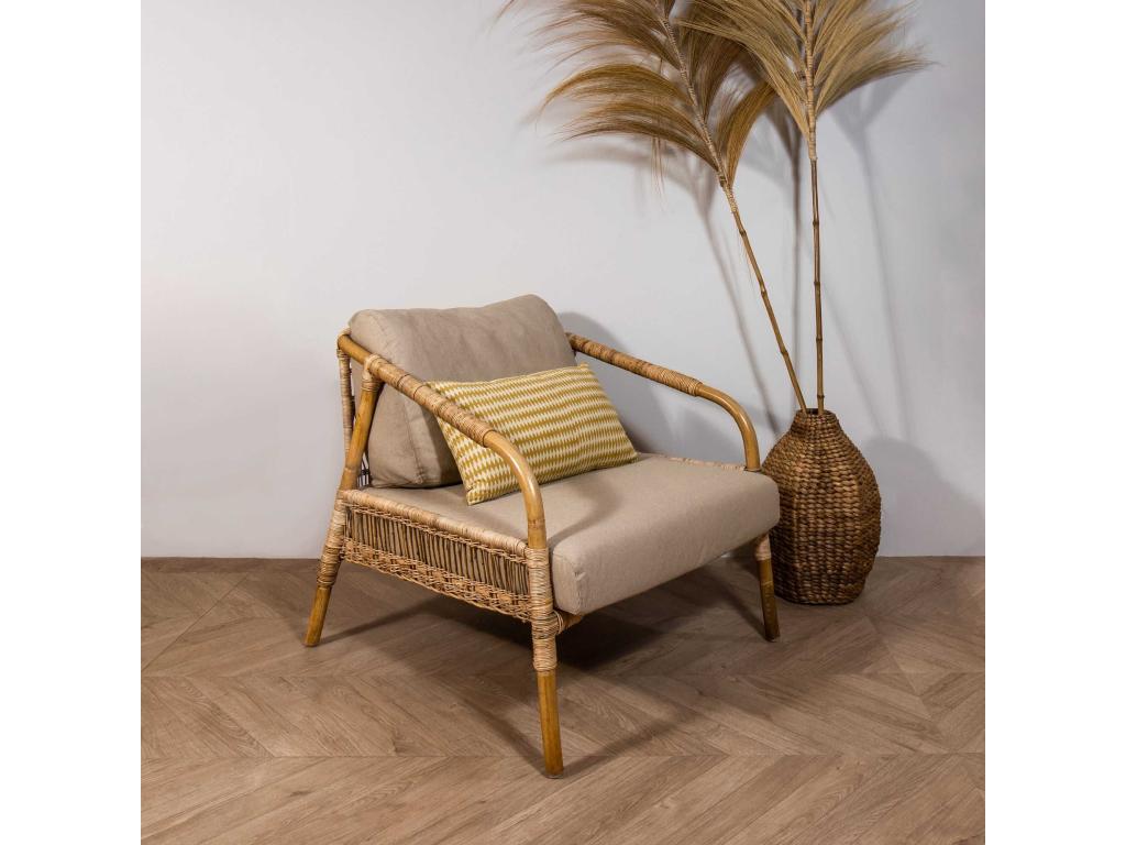Beige Accent Chair, 72 x 79 x 70 cm