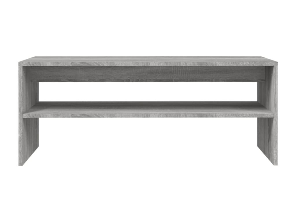 Gray Engineered Wood Coffee Table, 100 x 40 x 40 cm