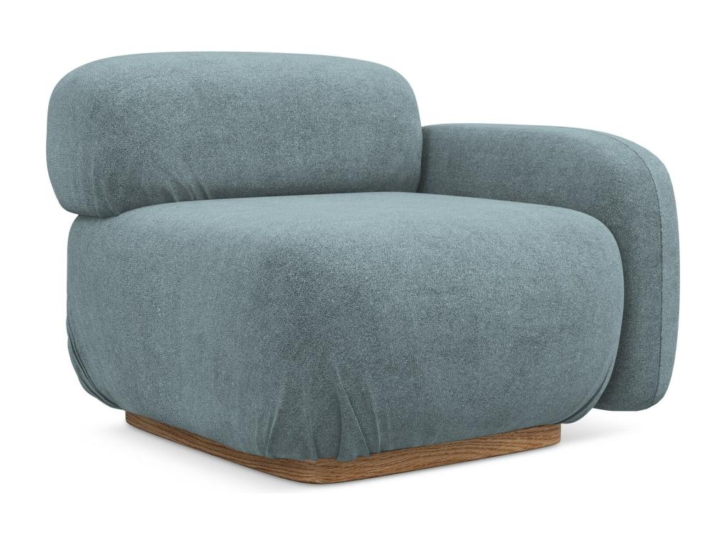 Blue Boucle Fabric Home Furniture