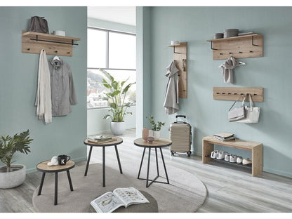 Natural Oak Wood Side Table