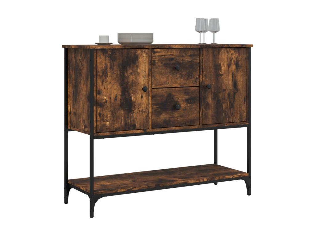 Brown Engineered Wood Sideboard, 100 x 36 x 85 cm