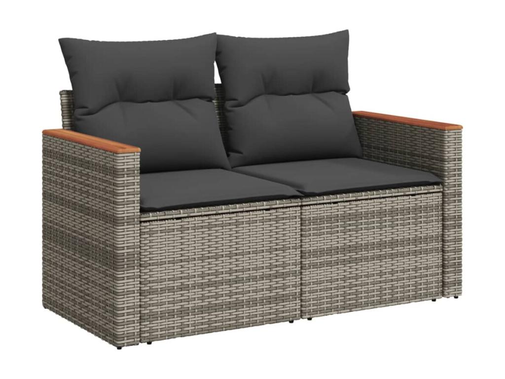Gray Woven Resin Wicker Outdoor Furniture Set - dlz1766456446591