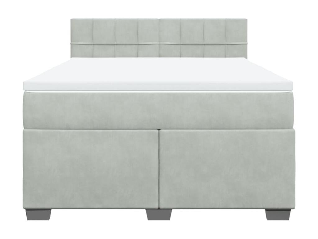 Gray Velvet Mattress, 140 x 200 cm