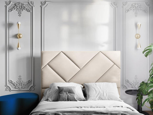 Beige Velvet Home Furniture, 180 x 8 x 120 cm