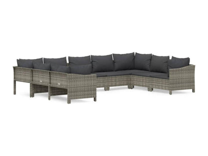 Gray Woven Resin Wicker Outdoor Furniture Set - dlz1766456794862