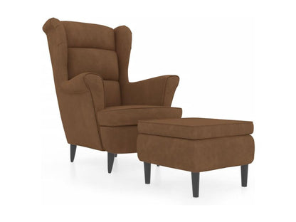 Brown Velvet Accent Chair