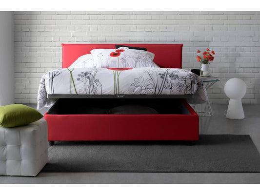 Red Fabric Mattress, 120 x 190 cm