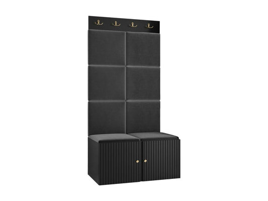 Black Home Furniture, 186 x 84 x 46 cm