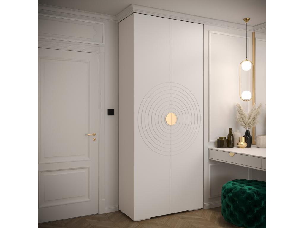 White Wardrobe, 100 x 47 x 236.7 cm