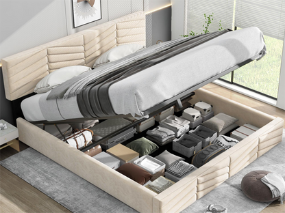 Beige Velvet Home Furniture, 160 x 200 cm