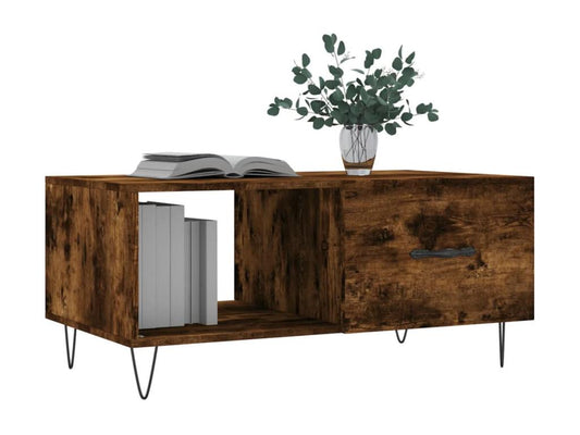 Brown Engineered Wood Coffee Table, 90 x 50 x 40 cm