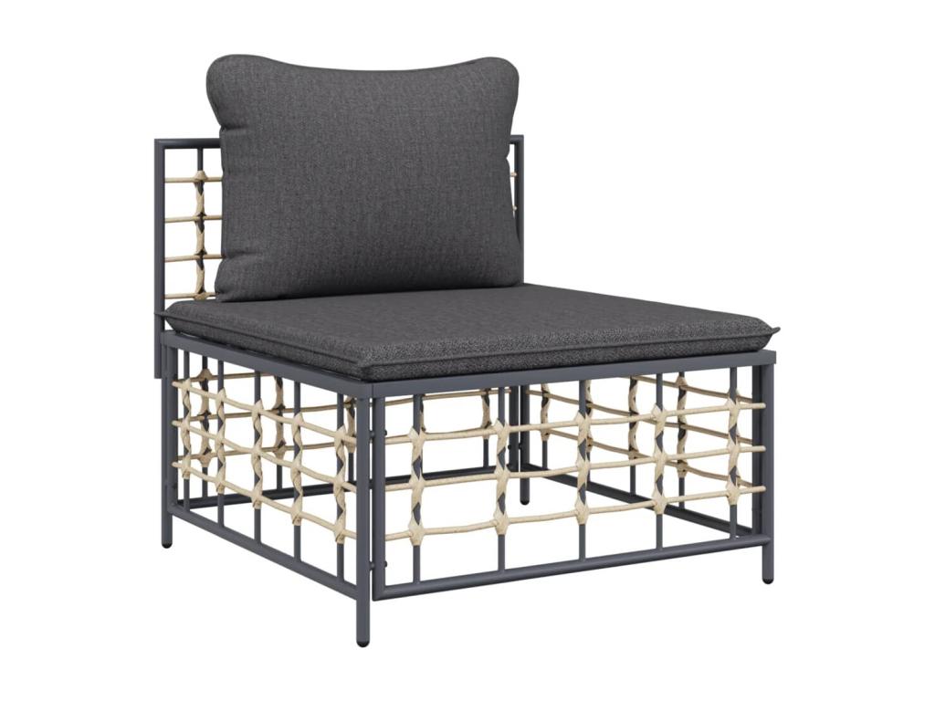 Gray Woven Resin Wicker Outdoor Furniture Set - dlz1766456523985