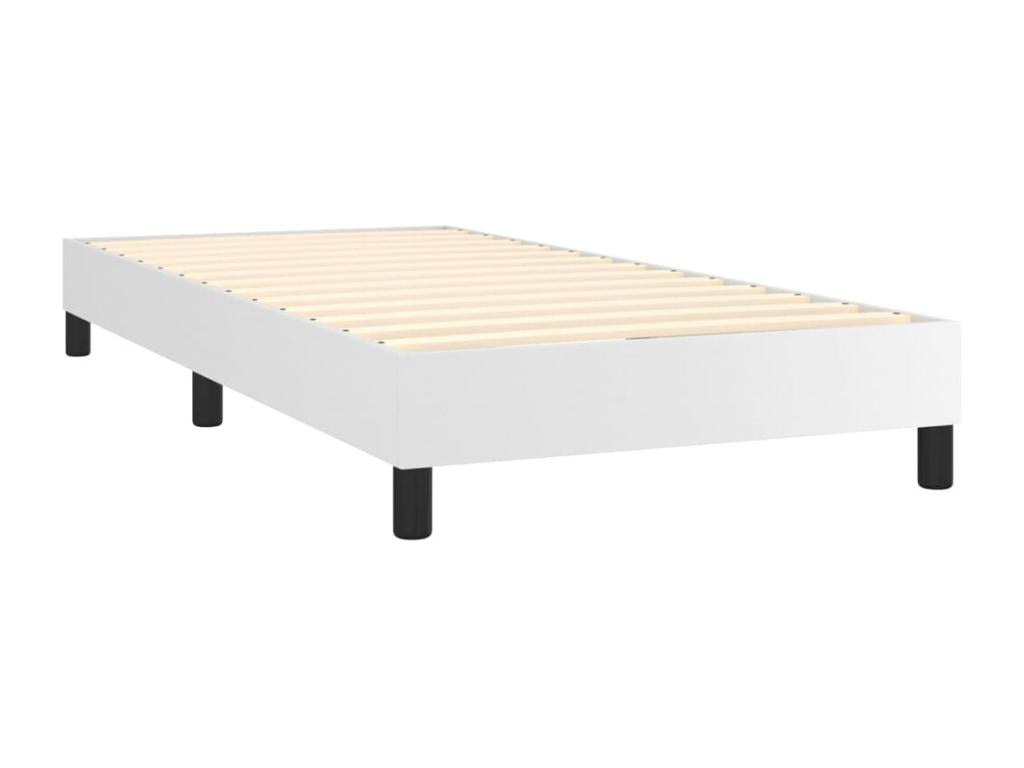 White Faux Leather Mattress, 80 x 200 cm