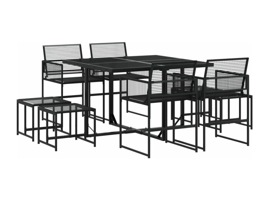 Black Woven Resin Wicker Home Furniture