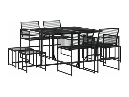 Black Woven Resin Wicker Home Furniture