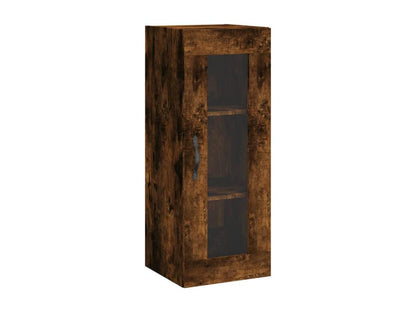 Brown Oak Wood Wardrobe, 34.5 x 34 x 90 cm
