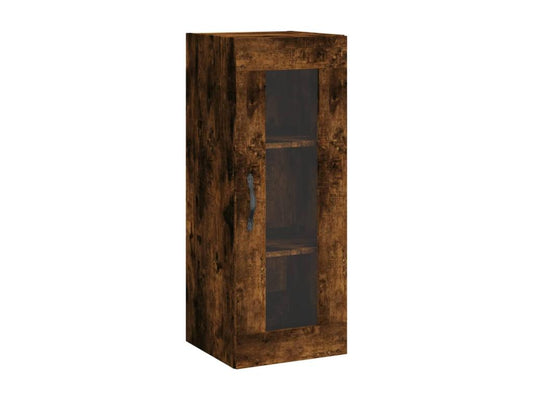 Brown Oak Wood Wardrobe, 34.5 x 34 x 90 cm