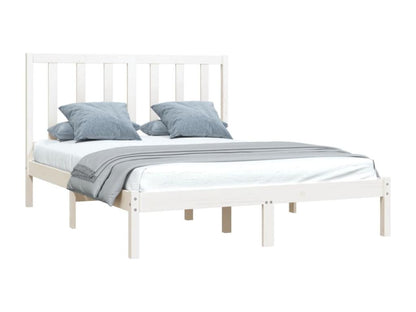 White Pine Wood Bed Frame, 140 x 190 cm