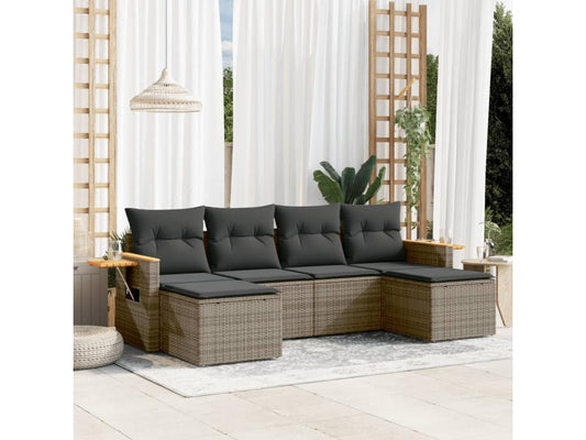 Gray Woven Resin Wicker Outdoor Furniture Set - dlz1766456487672
