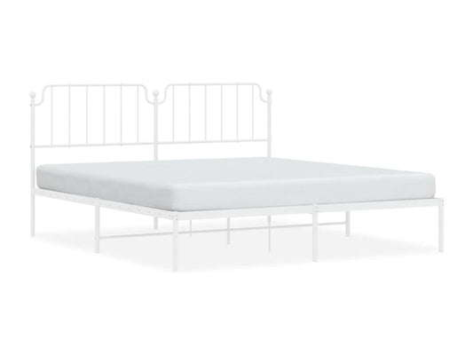 White Metal Bed Frame, 160 x 200 cm