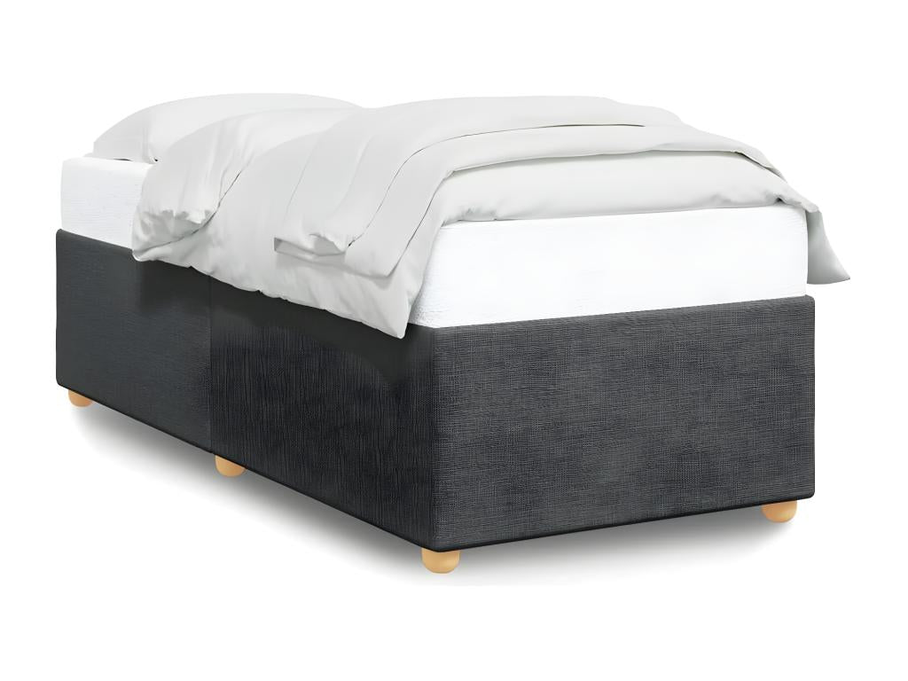 Gray Fabric Bed Frame, 90 x 200 cm