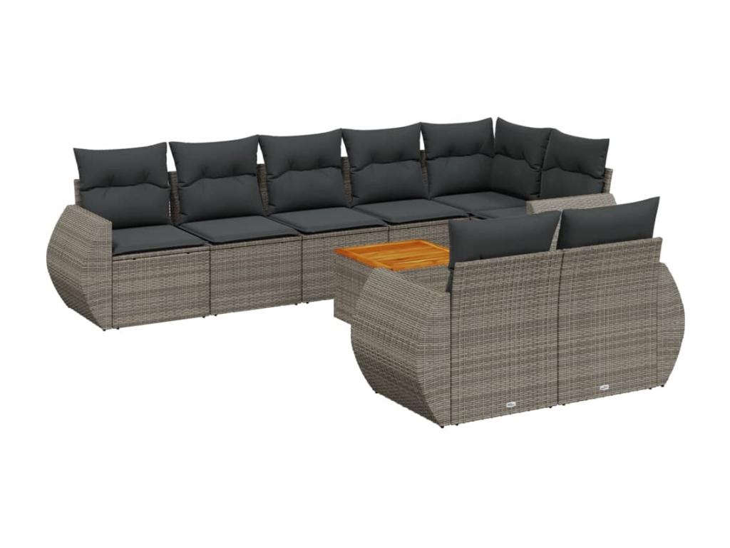 Gray Woven Resin Wicker Outdoor Furniture Set - dlz1766456554078