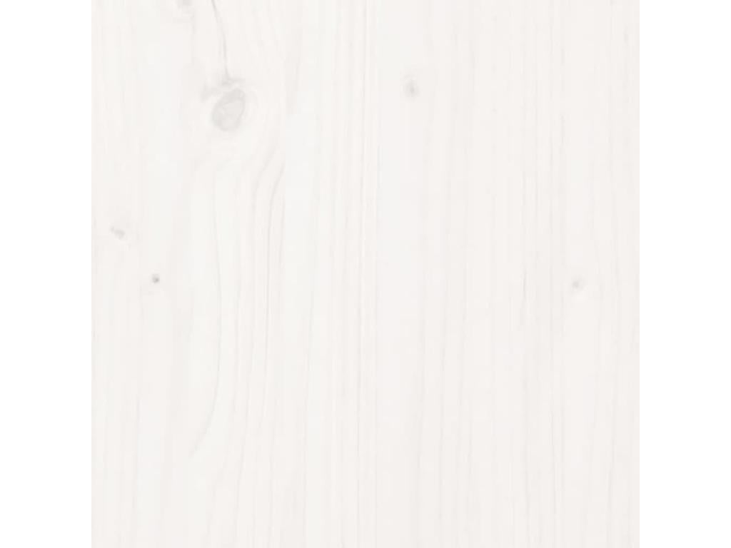 White Solid Wood Bookcase, 70 x 33 x 110 cm