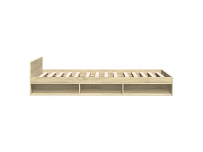 Natural Engineered Wood Bed Frame, 90 x 200 cm