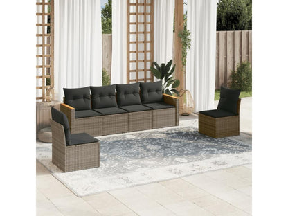 Gray Woven Resin Wicker Outdoor Furniture Set - dlz1766456446591