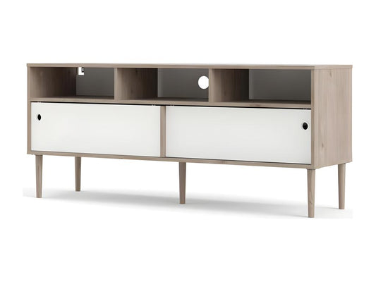 White Oak Wood TV Stand