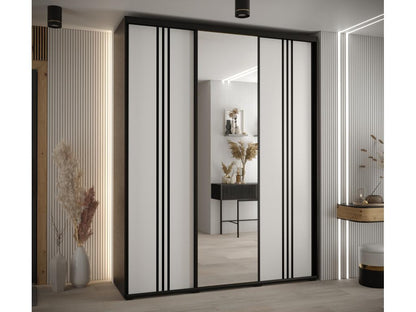Black Wardrobe, 200 x 45 x 235.2 cm