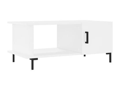 White Engineered Wood Coffee Table, 90 x 50 x 40 cm