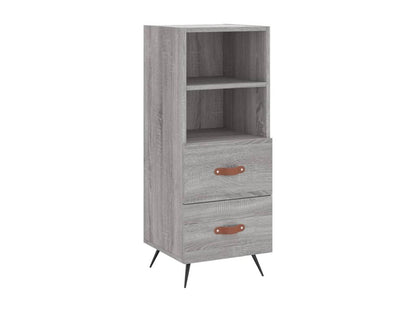 Gray Engineered Wood Sideboard, 34.5 x 34 x 180 cm