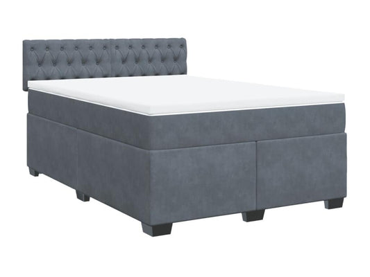 Gray Velvet Mattress, 160 x 200 cm