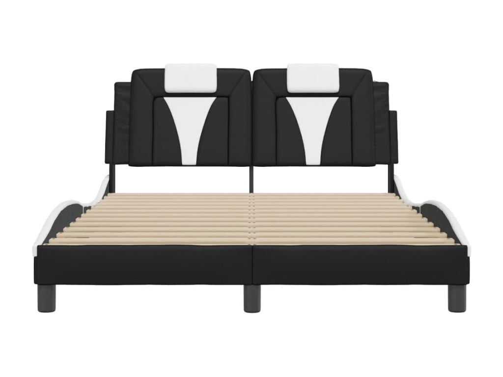 Black Faux Leather Bed Frame, 120 x 200 cm