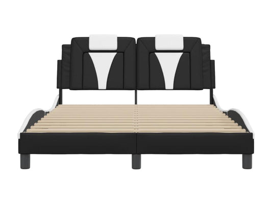 Black Faux Leather Bed Frame, 120 x 200 cm