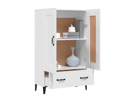 White Engineered Wood Sideboard, 70 x 31 x 115 cm