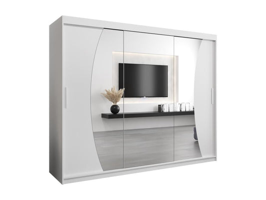White Wardrobe, 250 x 62 x 200 cm
