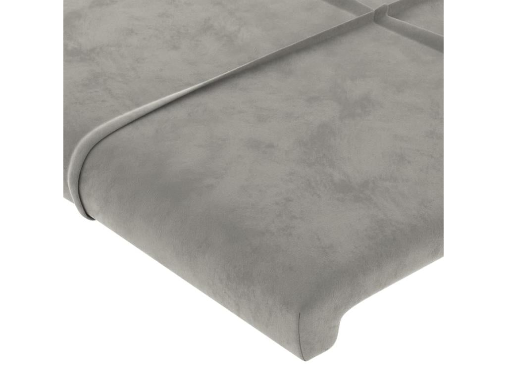 Gray Velvet Home Furniture, 93 x 16 x 118 cm