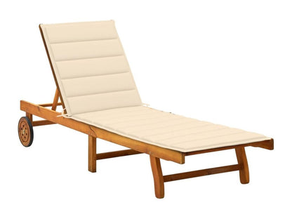 Brown Chaise Lounge, 200 x 59 x 30 cm