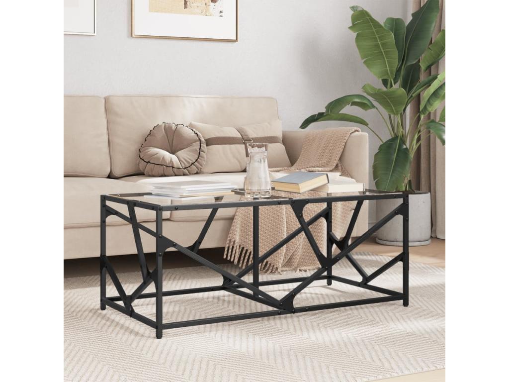 Glass Coffee Table, 98.5 x 50 x 41 cm