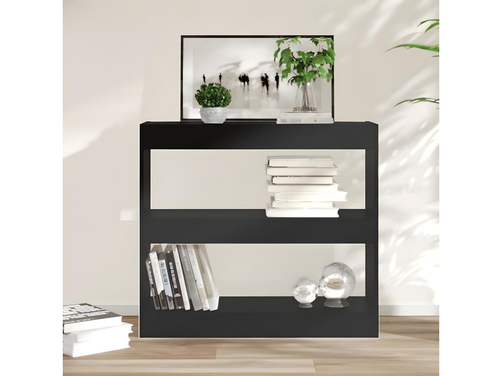 Black Bookcase, 80 x 30 x 72 cm