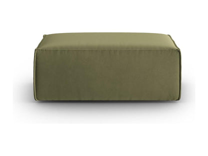 Green Velvet Ottoman, 100 x 69 x 40 cm