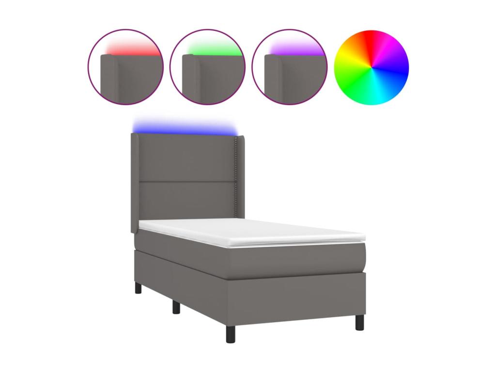 White Faux Leather Mattress, 90 x 200 cm - dlz1766456564753