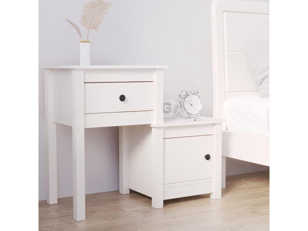 White Pine Wood Table, 79.5 x 38 x 65.5 cm