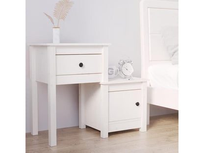 White Pine Wood Table, 79.5 x 38 x 65.5 cm