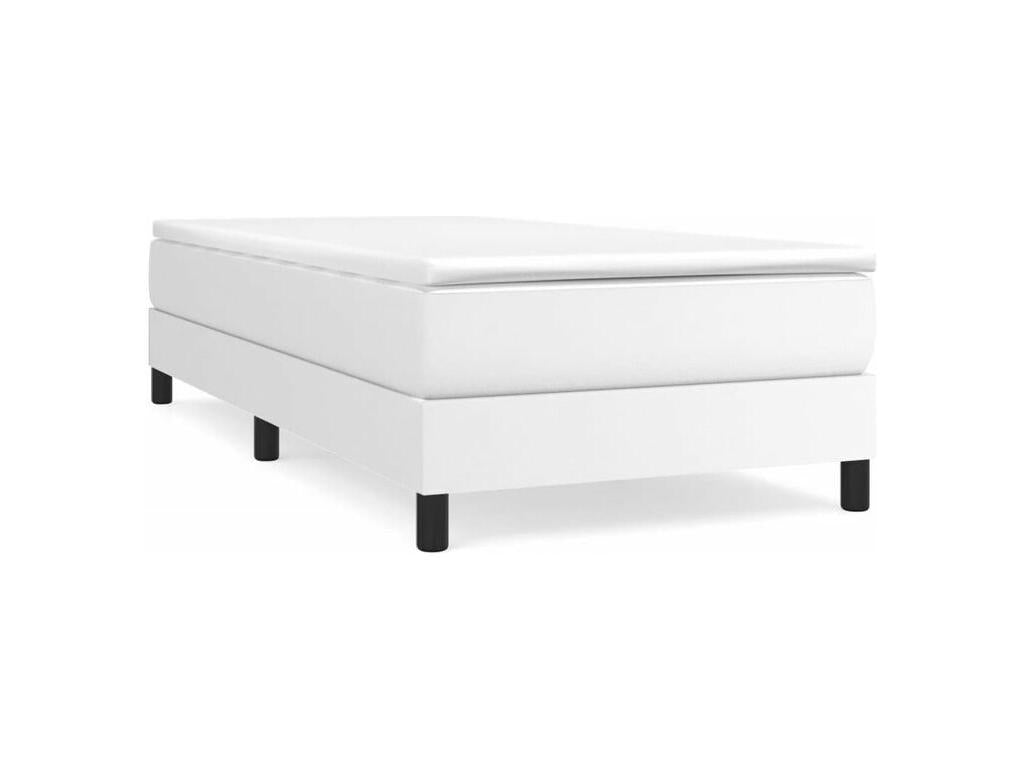 White Faux Leather Mattress, 90 x 200 cm